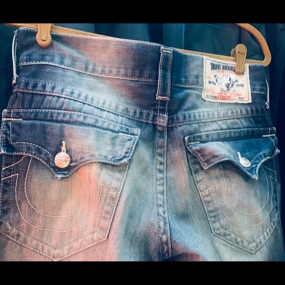 RED-STITCH PATCH TRUE RELIGION JEANS - Picture 4 of 8